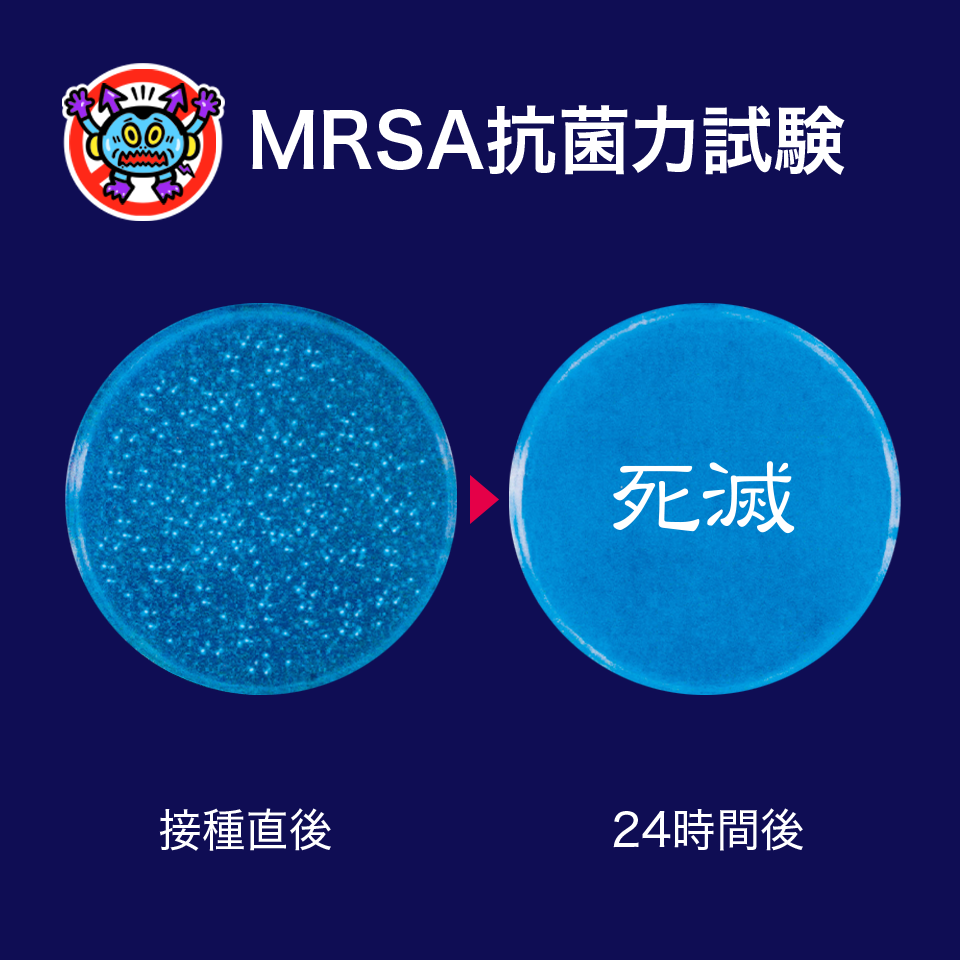 MRSA抗菌力試験結果